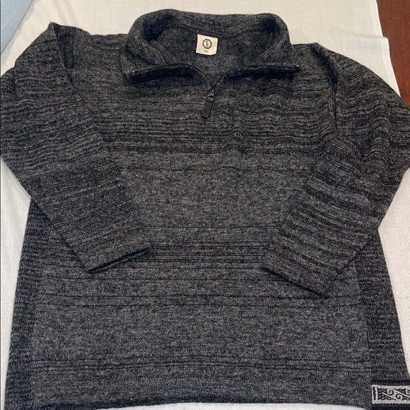 30-211006 Paka Gray Women's quarter zipper Sweater XXS EUC - Picture 2 of 10